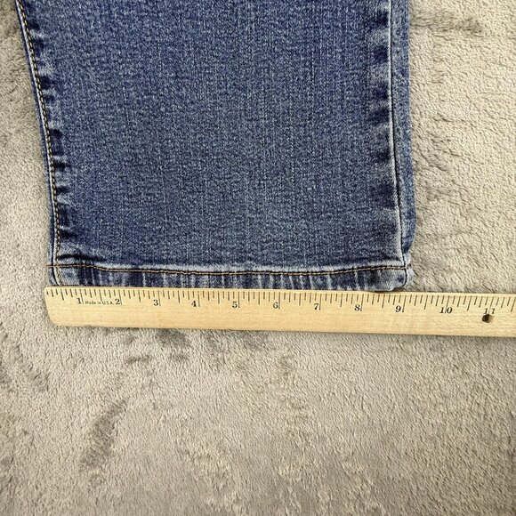 Vintage Levis 550 Jeans Womens 14M Blue Relaxed Boot Cut Stretch Denim 36X33 Y2K - Picture 12 of 16